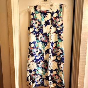 Helen Cherry floral silk dress size 12